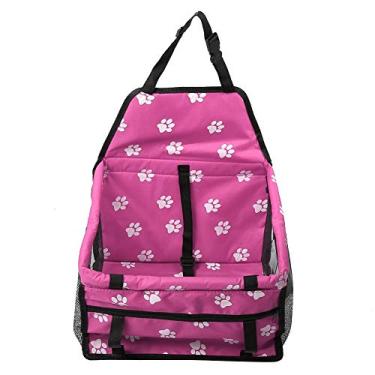 Imagem de RiToEasysports Portador de Animais de Estimação de Carros Rosa, Capa Dobrável de Cachorro de Tecido Oxford para Viagens e Proteção, Portátil Com Armazenamento de Verão