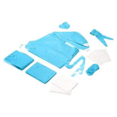 Imagem de Kit cirurgico univ. com aventais de polip. cremer