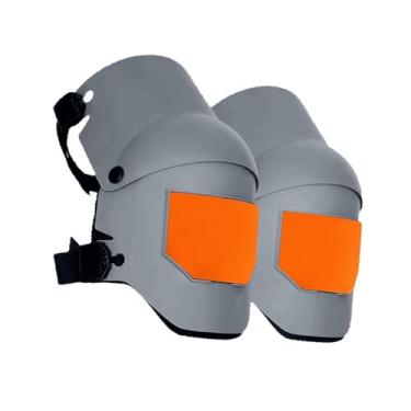 Imagem de Ｂｅｓｇａ 2 peças de acessórios para joelheiras, equipamento de proteção resistente para pisos, exercícios internos e externos, limpeza de pisos e carpetes para, Cinza Laranja