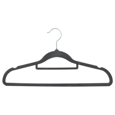 Imagem de Cabides De Veludo Adulto Fino Antideslizante Roupas 20 Peças (Cinza)