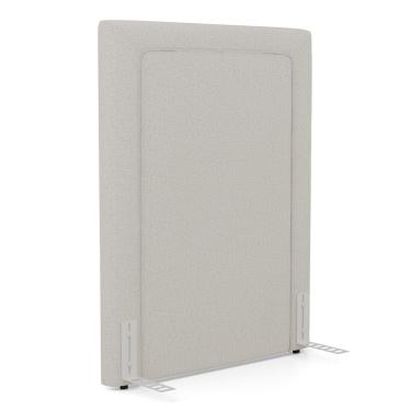 Imagem de Cabeceira Cama Box Solteiro Alba 90cm com Frame Linho Bege - Abmaza