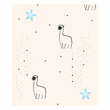 Imagem de Papel de Parede Decorativo Infantil Lhama - Adesivo Autocolante 3M - C