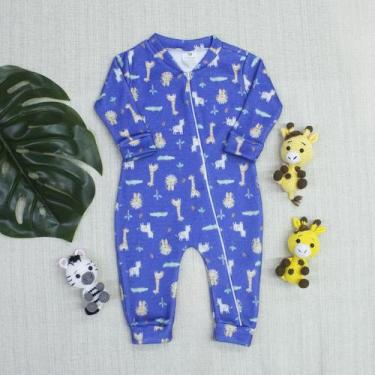 Imagem de Macacão Soft Bebê Tecido Macio e Zíper Frontal da Gola à Perninha Safa