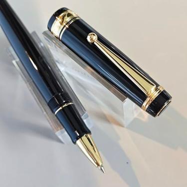 Imagem de zhongyuansu Caneta esferográfica de luxo – Canetas executivas clássicas com acabamento dourado – fluxo de tinta suave, presente profissional para negócios, escritório e escola (vermelho, verde, preto)