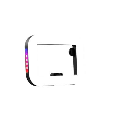 Imagem de Anel de Luz LED RGB Recarregável 240 LEDs 3 Cores 12 Níveis com Controle Bluetooth e Tripé Ajustável Profissional(Luz de Anel)