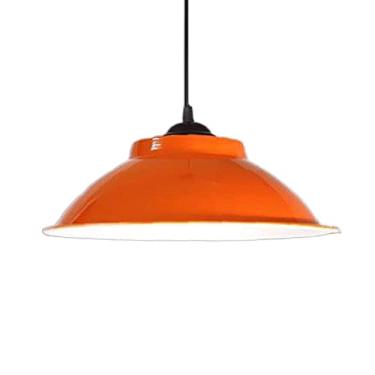 Imagem de CHENKUI Luminária pendente vintage Macaron Abajur industrial teto LED restaurante lustres iluminação sombra colorida loft, E27 luminárias de cabeça única cozinha cafeteria sala de jantar iluminação