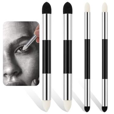 Imagem de Mabor 4 peças de tocos de mistura para desenho de ponta dupla, ferramentas de mistura pastel de óleo macio, pincel de esponja de esfregar para esboço de artista profissional clareamento e destaque