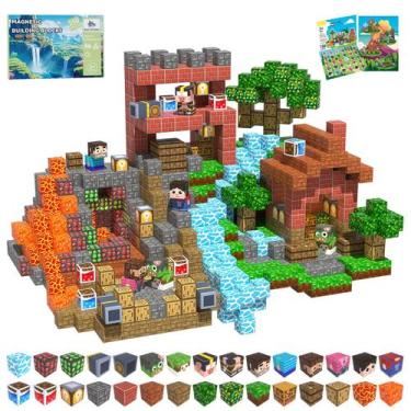 Imagem de Blocos de construção magnéticos SSAWER 150PCS para crianças de 3 anos 