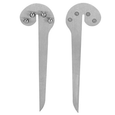 Imagem de ZJchao Escriba para Marcenaria, Ferramentas para Marcenaria Régua para Medidor Central de 150 Mm Em Aço Inoxidável para Usinagem de Metal, Centralização Cilíndrica, Marcação de ângulo