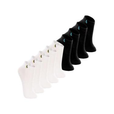 Imagem de Kit 9 Pares de Meias Infantil Cano Curto Lupo 2725-005 Colorido, Branc