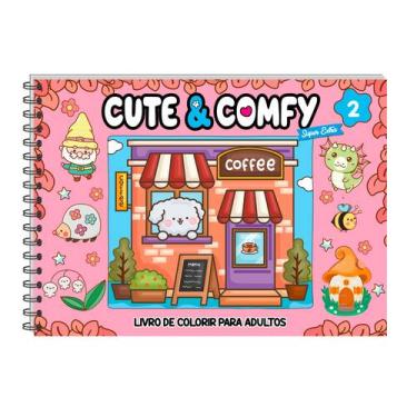 Imagem de Livro - Cute & Comfy Super Extra - Livro de Colorir Adulto - Capa Dura