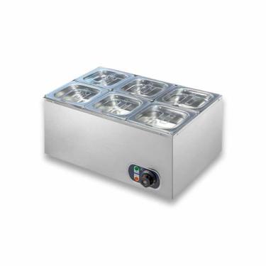 Imagem de Rechaud Aquecido 6 Cubas Inox Zepper ZPRC061/6, 110V