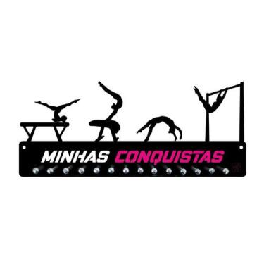 Imagem de Voltar Porta Medalha Ginástica Artística Fem Para Até 50 Medalhas - QU
