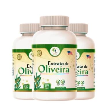 Imagem de KIT 3 Suplemento Extrato de Oliveira 120 Cápsulas 500mg FitsLife - Fit