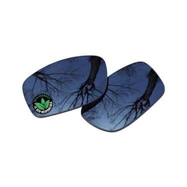 Imagem de Raydi Lentes de reposição de policarbonato para óculos de sol quadrados RayBan RB4057 - Espelhado cromado preto - Polarizado