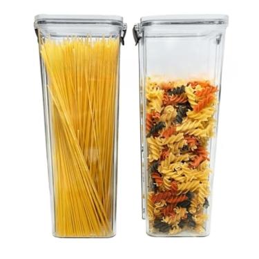 Imagem de Pote Hermético para Armazenar Macarrão e Espaguete - Com Tampa de Trava