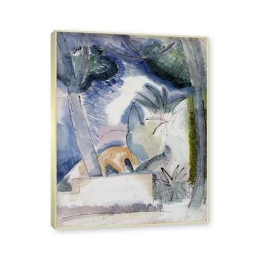 Imagem de Moldura de champanhe. Impressões Raoul Dufy, árvore de pinheiro), pôster de viagem vintage, arte impressionista, imagem de arte de parede em tela para decoração de casa. 30 x 40 cm-11,8 x 15,7 pol