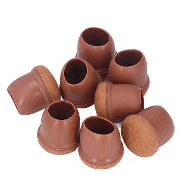 Imagem de ZJchao Protetores do Piso Perna das Fezes, Almofadas de Feltro para As Pernas Cadeira Cadeira de Cadeira Tampas de 8pcs Capa Perna Cadeira (M)