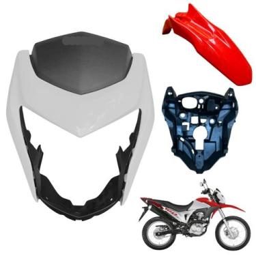 Imagem de Kit Carenagem Frontal Nxr Bros 160 modelo 2016 Até 2021 Máscara do Far