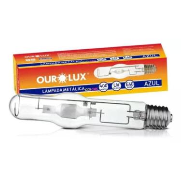 Imagem de Lâmpada Vapor Metálica Tubular Azul E40 400w Ourolux