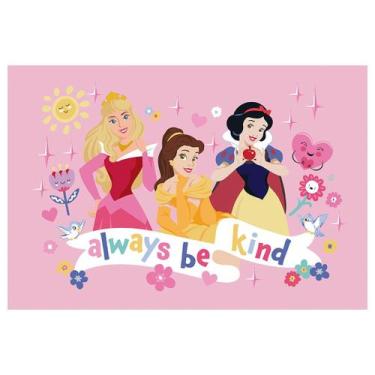 Imagem de Kit Toalha para Lancheira Infantil Döhler Princesas da Disney 2 peças,