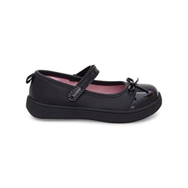 Imagem de Carter's Sapatilha Aggie Mary Jane para bebês meninas, Preto, 12 Little Kid
