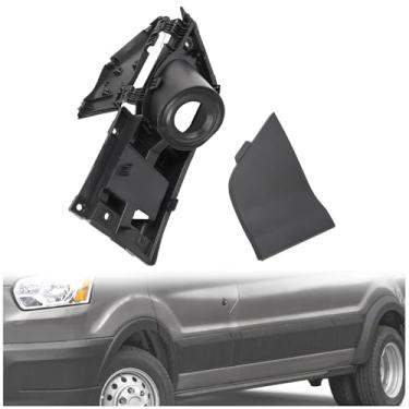 Imagem de KUAFU Conjunto de porta com dobradiça de bolso para enchimento de combustível compatível com Ford Transit Van 2015-2023 150 250 350 HD Substituição para CK4Z-5427936-A CK4Z-61405A26-B