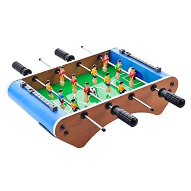 Imagem de Luzhengyang Mesa de pebolim compacta para adultos e crianças | Conjunto de futebol de mesa portátil | Jogo de futebol de mesa divertido para a família | Mini futebol de mesa para crianças
