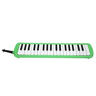 Imagem de Acouto Melodica 37 Teclas Teclado Instrumento Musical de Sopro - Perfeito para Iniciantes e Profissionais, Inclui Maçarico, Bocal e Bolsa de Transporte - Construção ABS Uso Duradouro (Verde)