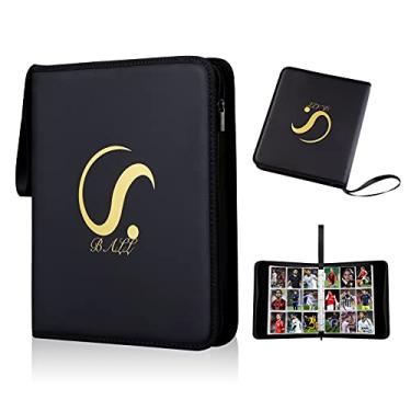 Imagem de Fichário de cartões colecionáveis com 9 bolsos e 576 bolsos (32 folhas duplas), álbum de cartas colecionáveis para cartas Pokémon, Yugioh, MTG e outros TCG