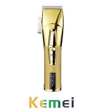 Imagem de Maquina de Cortar Cabelo Profissional Kemei km 5096 com visor