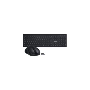 Imagem de EAK030 Kit Teclado e Mouse Com Fio USB, ABNT2, Plug and Play, Plástico ABS, Preto, Design Ergonômico, 45x16x2.5cm, Para Computador e Notebook