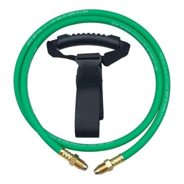 Imagem de Mangueira de gás argônio de 1,8 m, mangueiras de soldagem de gás inerte para regulador de soldagem MIG/TIG, mangueira reguladora de medidor de fluxo de argônio/CO2, 5/20.3 cm UNF-18RH, acessórios NPT