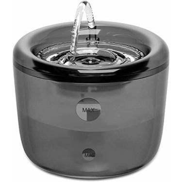 Imagem de Fonte de água para gatos Reino Unido, dispensador de água automático transparente para filhotes de gatinhos, bomba ultra silenciosa para cães de estimação bebedouros com filtro de carvão ativado suprimentos para gatos, 1,6 l