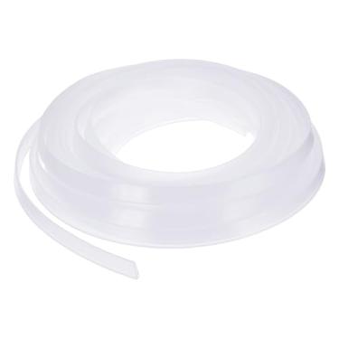 Imagem de YOKIVE Acabamento de borda de canal U de borracha transparente, tira de vedação de porta de silicone com ranhura de 3/81.3 cm, adequada para borda de 1/40.6 cm-3/81.3 cm | Protetor de borda de metal