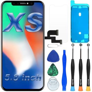 Imagem de DIGI4U Substituição de tela LCD para iPhone Xs, tela Retina 3D de 5,8 polegadas para iPhone Xs Touch Display Digitalizador com ferramentas de reparo para iPhone LCD (A2097, A1920, A2100, A2098)