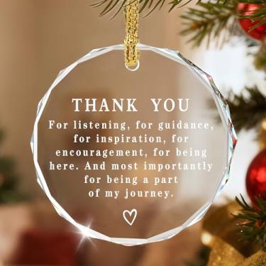Imagem de Lembrança de agradecimento, presente de agradecimento, enfeite de Natal de cristal, presente para colega de trabalho, presentes para agradecer, presentes para amigos, damas de honra, mãe e professor