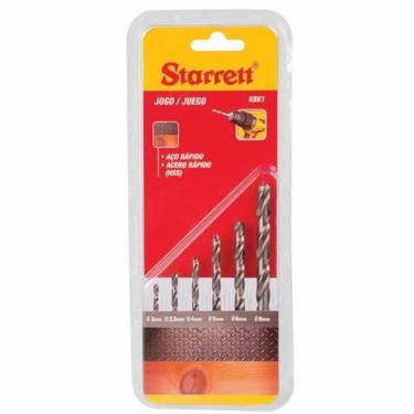 Imagem de Jogo De Brocas De Aço Rápido Para Metal Com 6 Peças - Kbk1 - Starrett