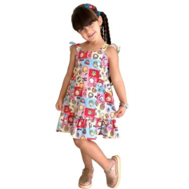 Imagem de Vestido Infantil Menina Bobbie Goods Livro Colorir Amarelo