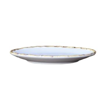 Imagem de Jogo 15 Pratos Rasos 27cm Cerâmica Borda De Bambu 1ª Linha Scalla