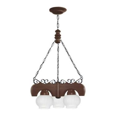 Imagem de Lustre Canga Envelhecido 3 Lâmpadas 403E