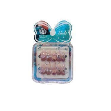 Imagem de Unhas Postiças Decoradas Kit - Royal, 24