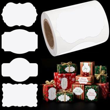 Imagem de SallyFashion 200 adesivos de etiqueta, etiquetas de conserva de 7,5 x 5 cm para potes de pedreiro, adesivos autoadesivos multifuncionais feitos à mão para garrafas, suprimentos de conserva e etiquetas