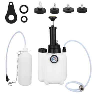 Imagem de 13un. Kit de Sangria de Freio 3L com Bomba Vácuo, Garrafa Resíduos 1L & 4 Adaptadores Cilindro Mestre – Ferramenta Sangria Fluido Freio para uma Pessoa para a Maioria dos Veículos