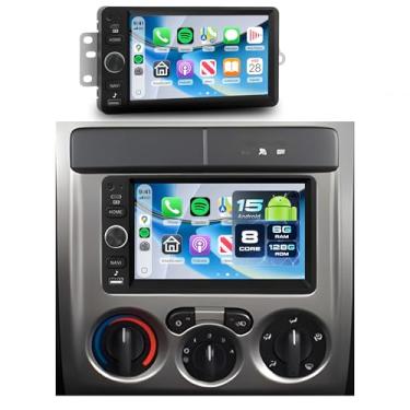 Imagem de Rádio estéreo de carro 6G + 128G para Chevrolet Chevy Silverado 2003-2006, GMC Sierra 2003-2007, Hummer H2/H3, sem fio Carplay Android Auto, rádio IPS com tela sensível ao toque de 7 polegadas, WiFi