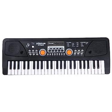 Imagem de Órgão Eletrônico USB de 49 Teclas Piano Elétrico Infantil, Alto-falantes Estéreo Integrados 16 Tons 8 Ritmos 6 Músicas de Demonstração Com Microfone para Crianças