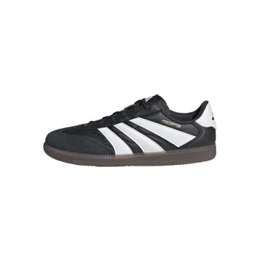 Imagem de adidas Tênis infantil Freestyle Predator Indoor, Preto/branco/dourado metálico, 11.5 Little Kid