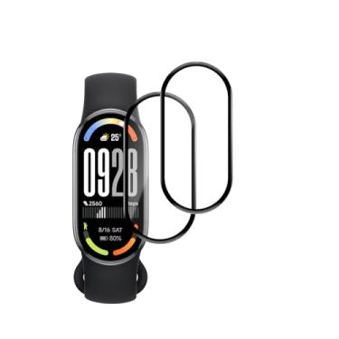 Imagem de KONXISA Pacote com 2 protetores de tela para Xiaomi Smart Band 10, membrana composta de cobertura completa para SmartWatch, película protetora de smartwatch com antiarranhões e sem bolhas, película de