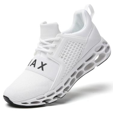 Imagem de TSlODFO Tênis de corrida feminino atlético para caminhada, G15 branco, 37