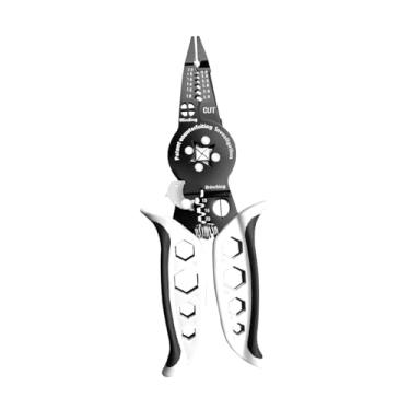 Imagem de Ｂｅｓｇａ Alicate decapador de fios multifuncional, robusto e ao desgaste, ferramenta manual confortável, alicate multiuso para eletricista, para